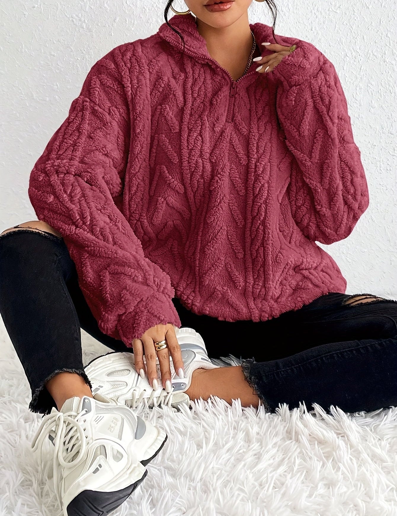 CLARE™ - Sweater de Malha Quente