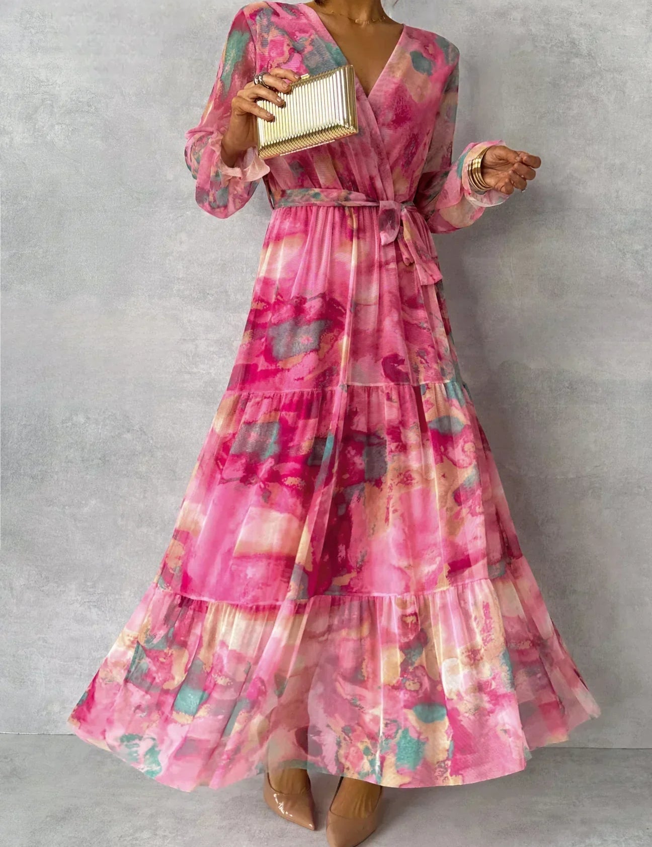 Luísa - Vestido Floral de Envolver