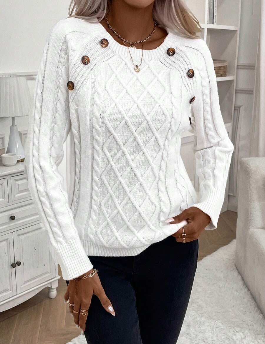 Francisca - Camisola de Malha com Botões