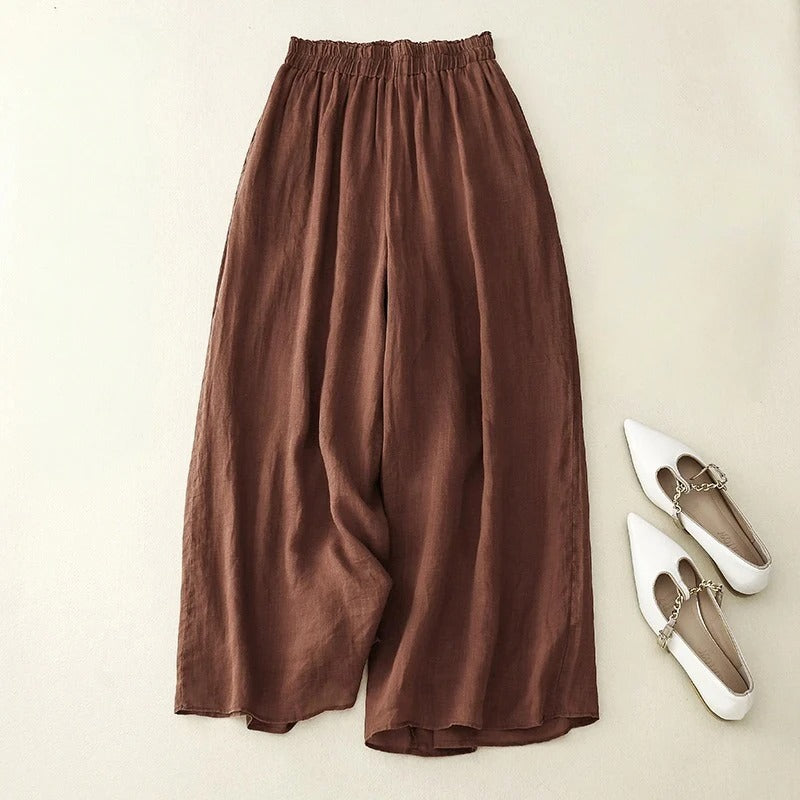 Lúcia | Conjunto de Calças Elegantes em Linho