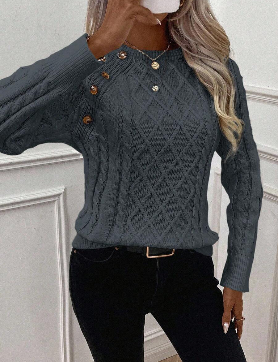 Francisca - Camisola de Malha com Botões