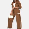 Alenya | Ensemble blazer moderne à pantalon large