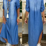 Ibiza - Vestido Maxi De Ganga