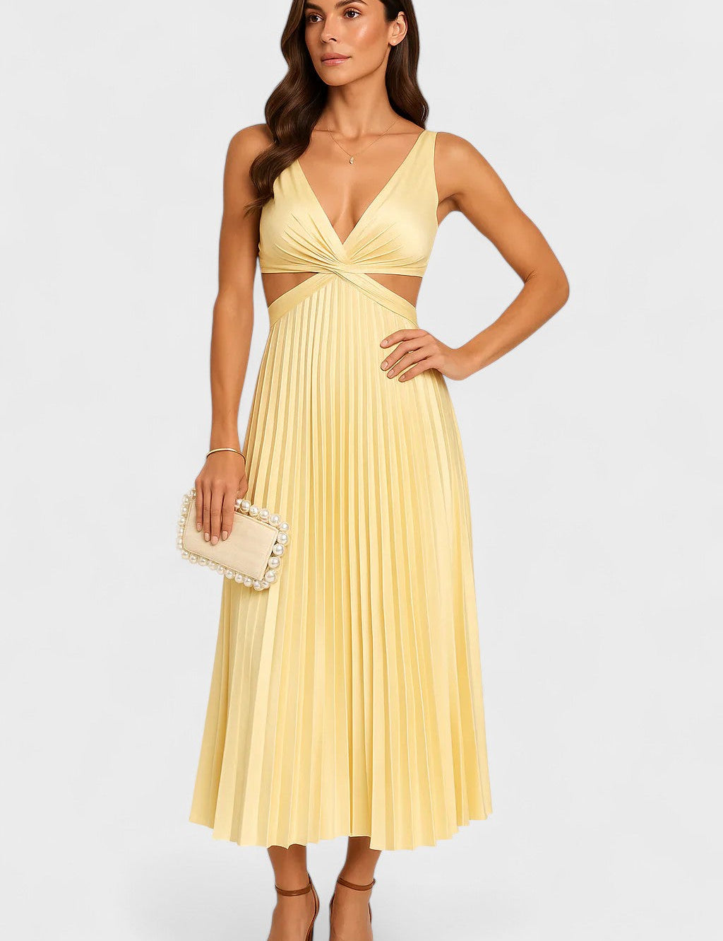 Camila - Vestido Sem Mangas Midi