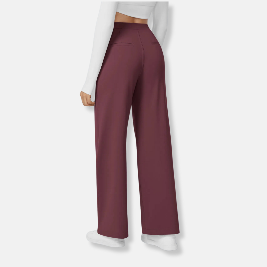 Elena | Conjunto de Calças Largas de Cintura Alta