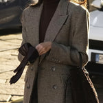 Blazer Alfaiataria com Padrão Elegante
