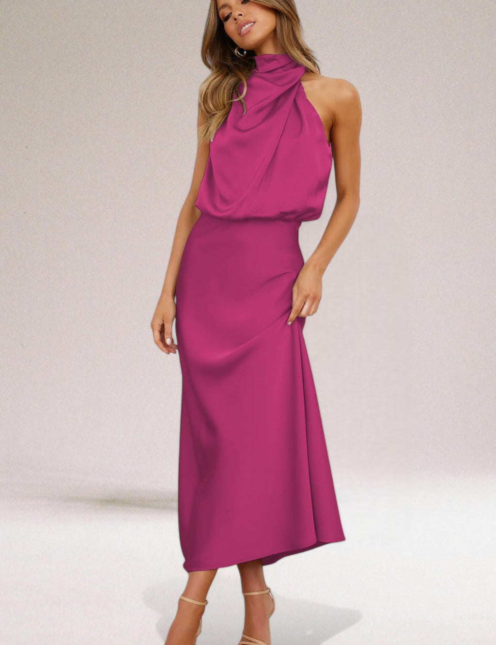 ELARA™ - Vestido de Sereia de Cetim Elegante