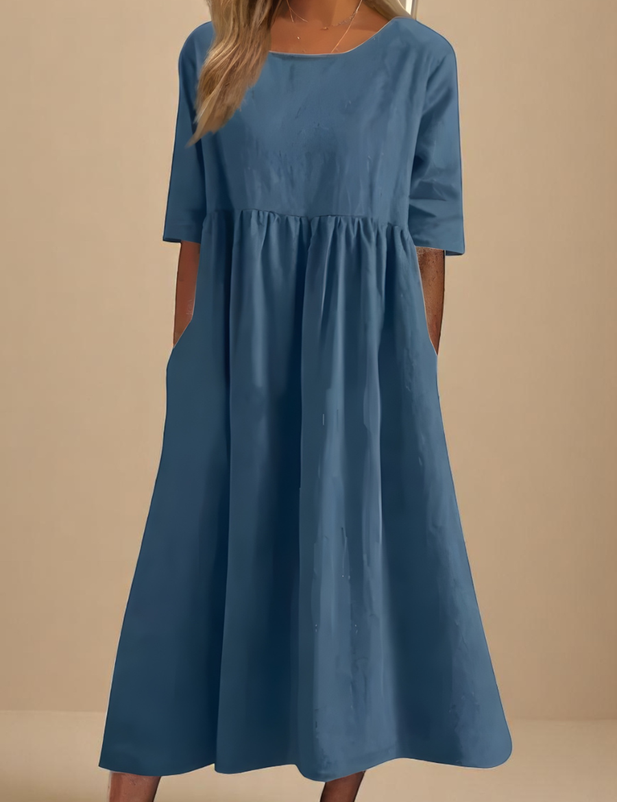 Minea - Vestido Em Algodão Arejado