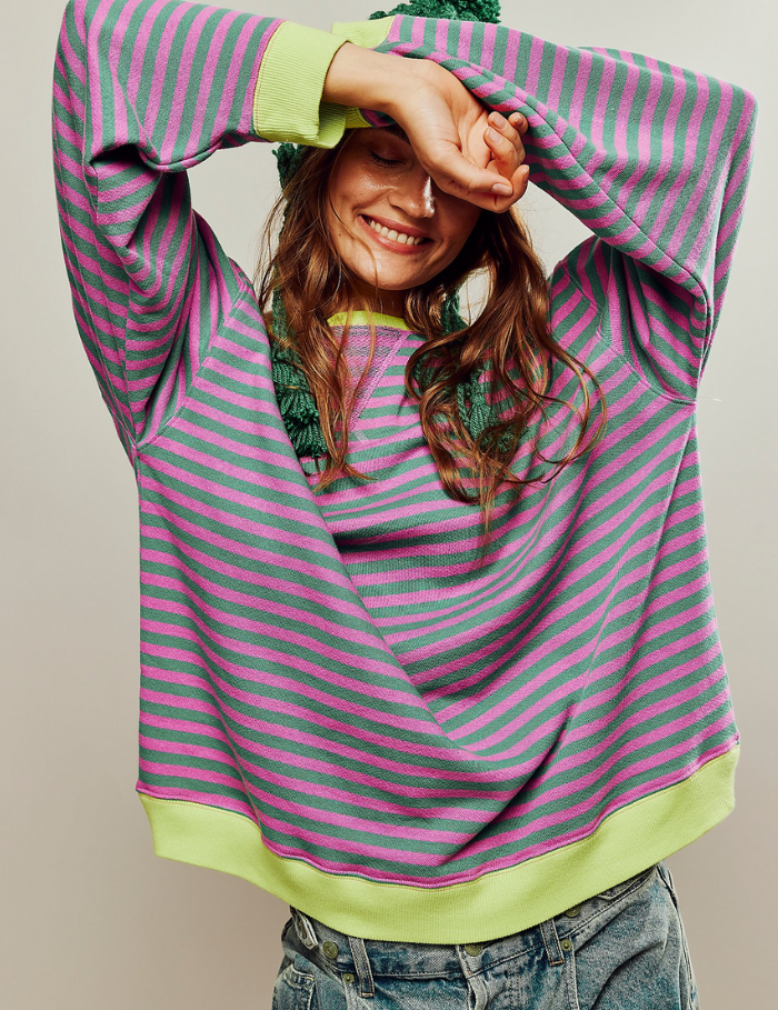 Ashley | Sweater Listrado Brincalhão