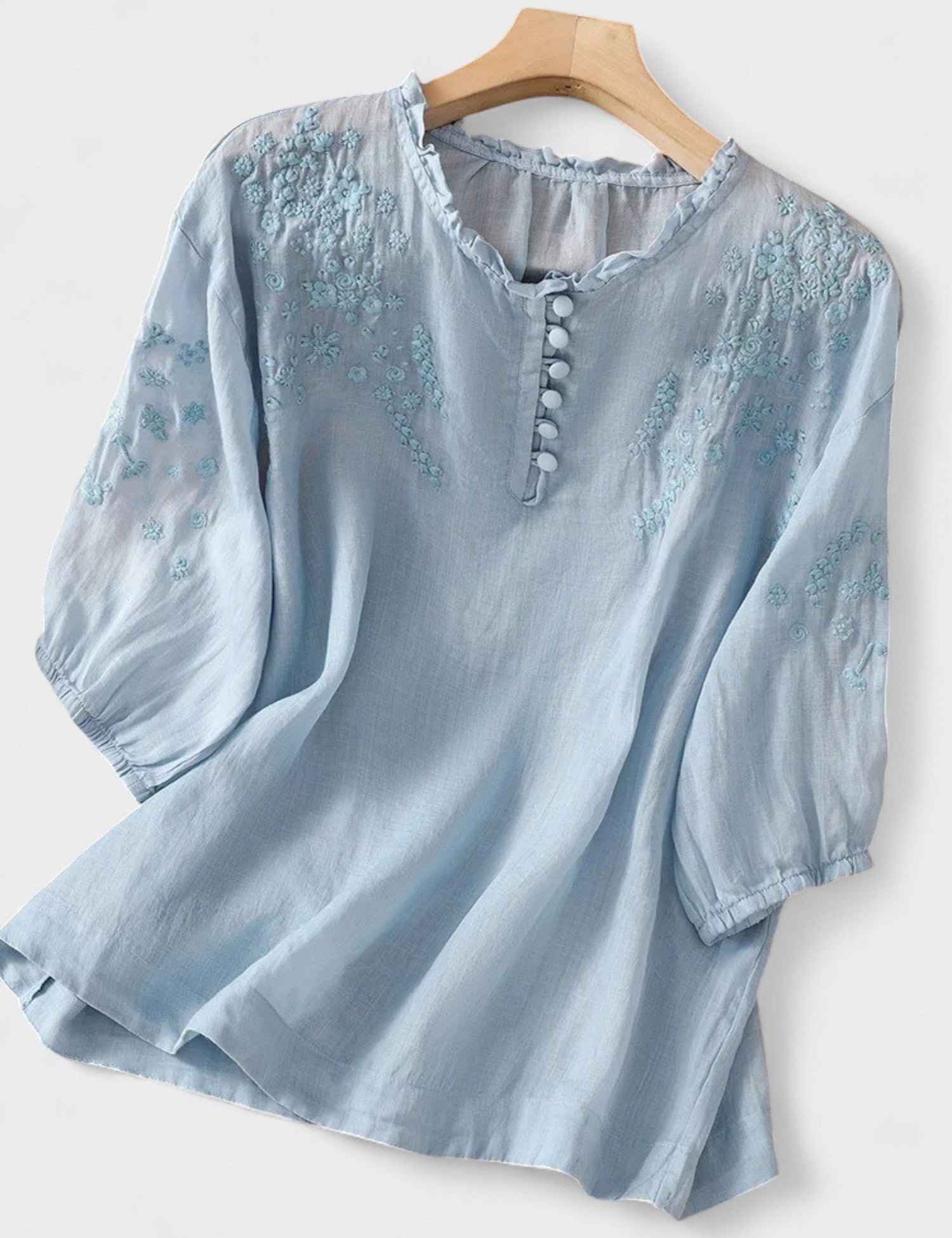 Cassiana - Blusa de Algodão e Linho
