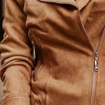 Casaco Biker Suede Elegante