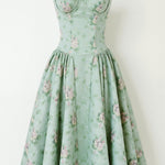 Odete - Vestido midi corpete estruturado