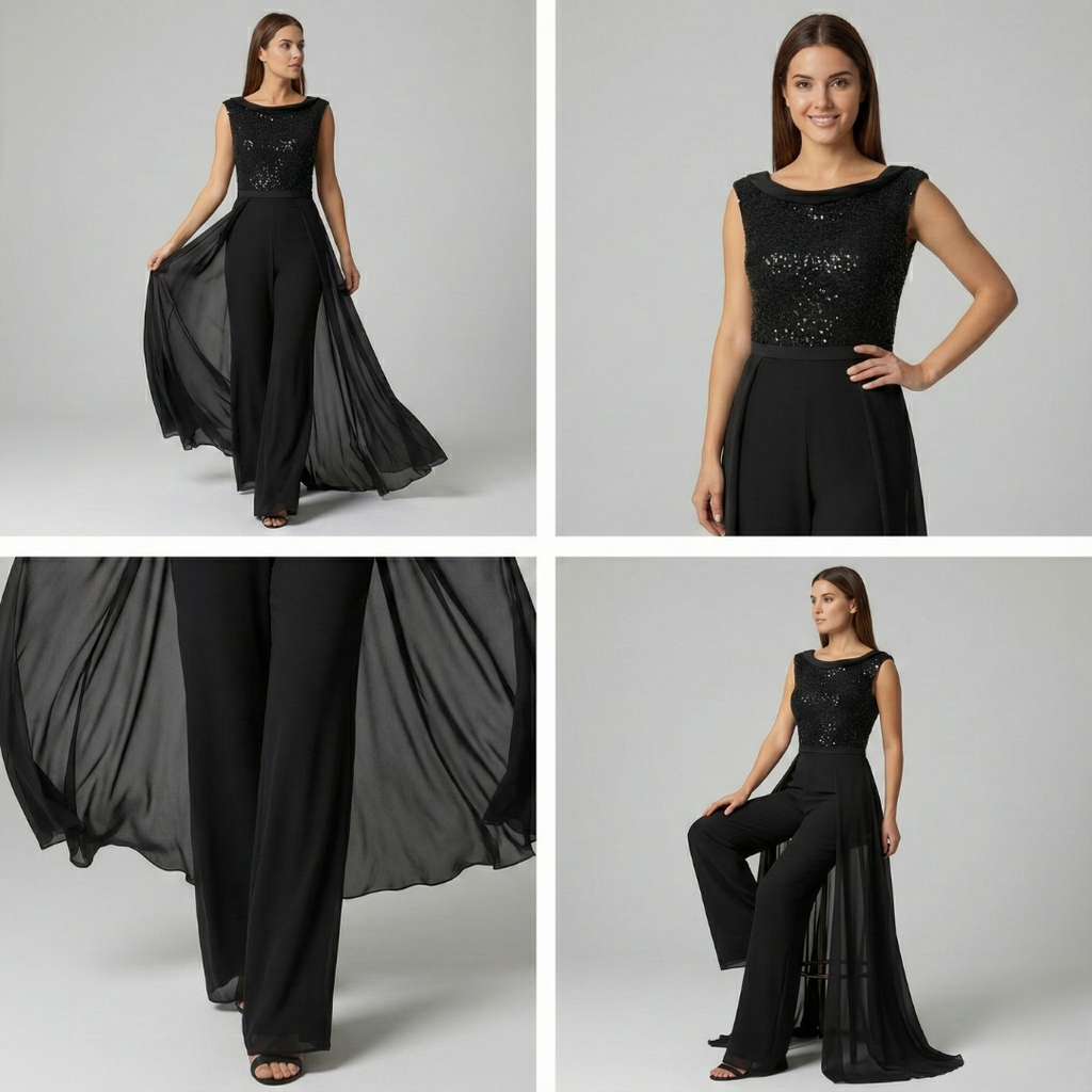 Inês | Conjunto de macacão sem mangas elegante