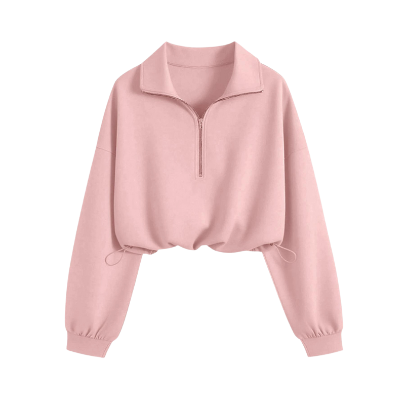 HARRIET™ – Pullover Casual com Meio Zíper