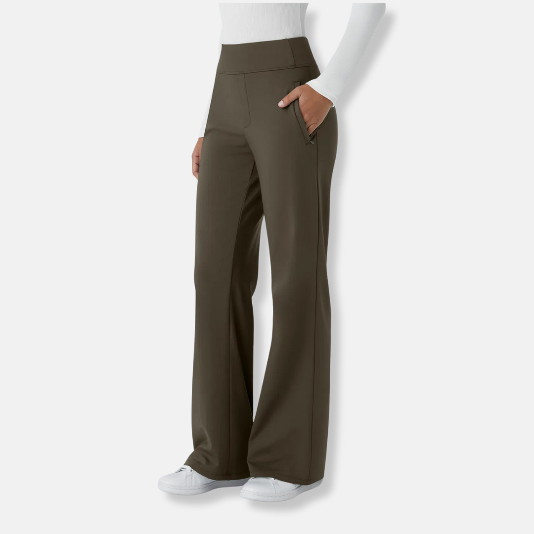 Elena | Calças fluídas de cintura alta