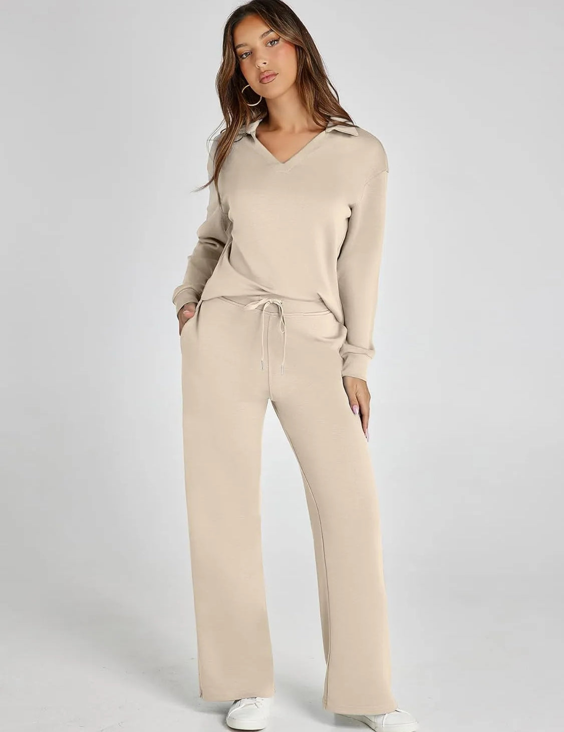 RENÉE™ - Conjunto Minimalista de Dois Peças Confortável