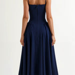 Odete - Vestido midi corpete estruturado