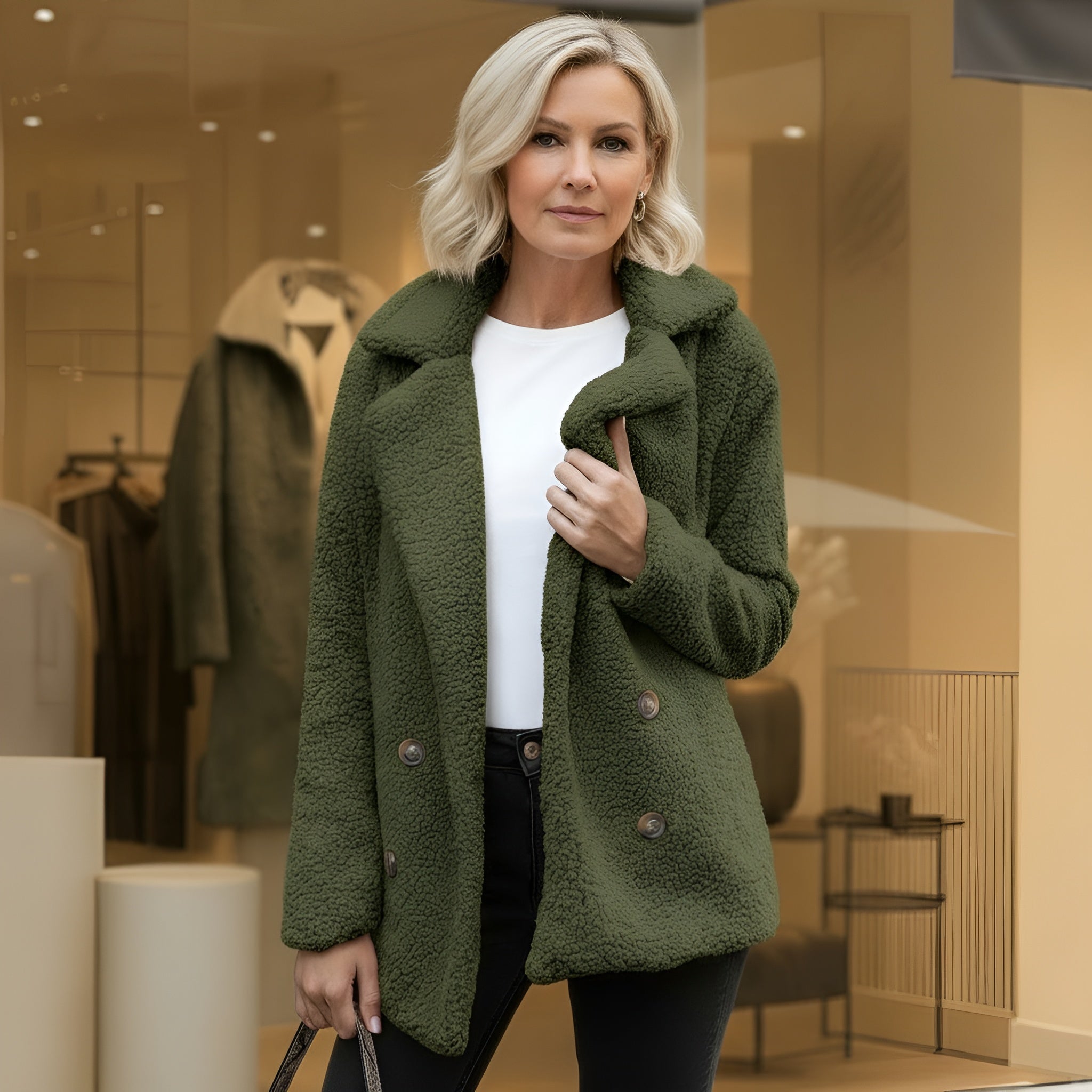 Lúcia | Casaco Teddy Macio (Manteau)