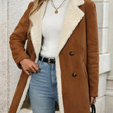 Sobretudo Camel Forrado com Pelo