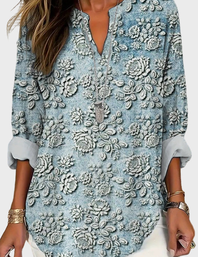 Blusa Blue Dusk Bloom