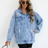 Casaco Denim Oversized Contemporâneo