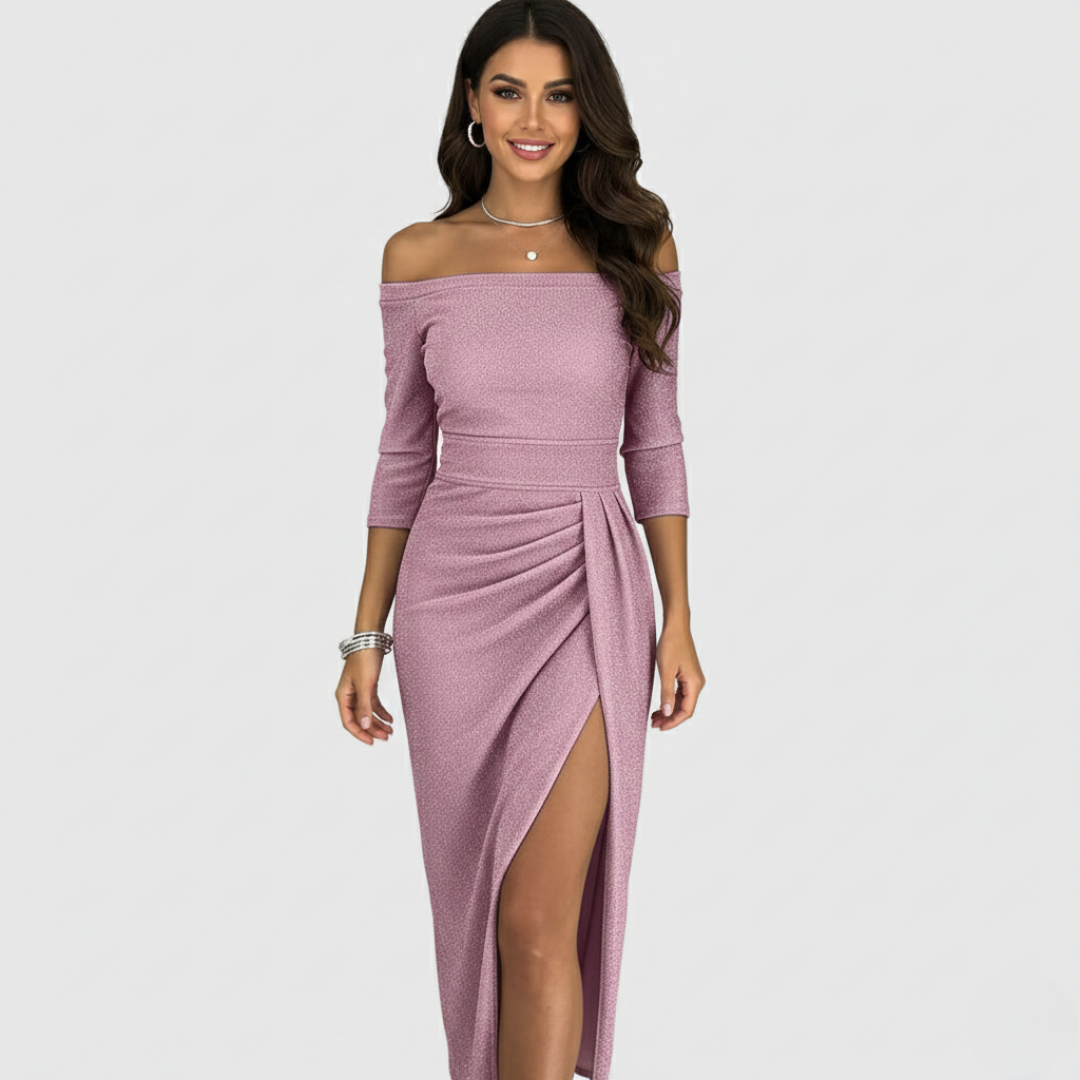 Sofia | Vestido longo chique com corte fluido e elegante