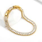 Pulseira de Rivière Baguette