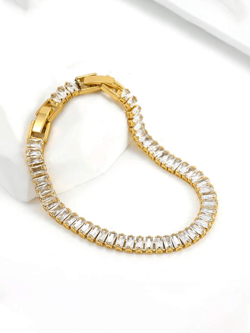 Pulseira de Rivière Baguette