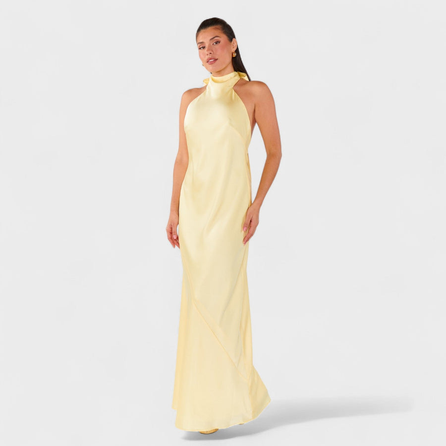 Martina - Vestido com laço de cetim