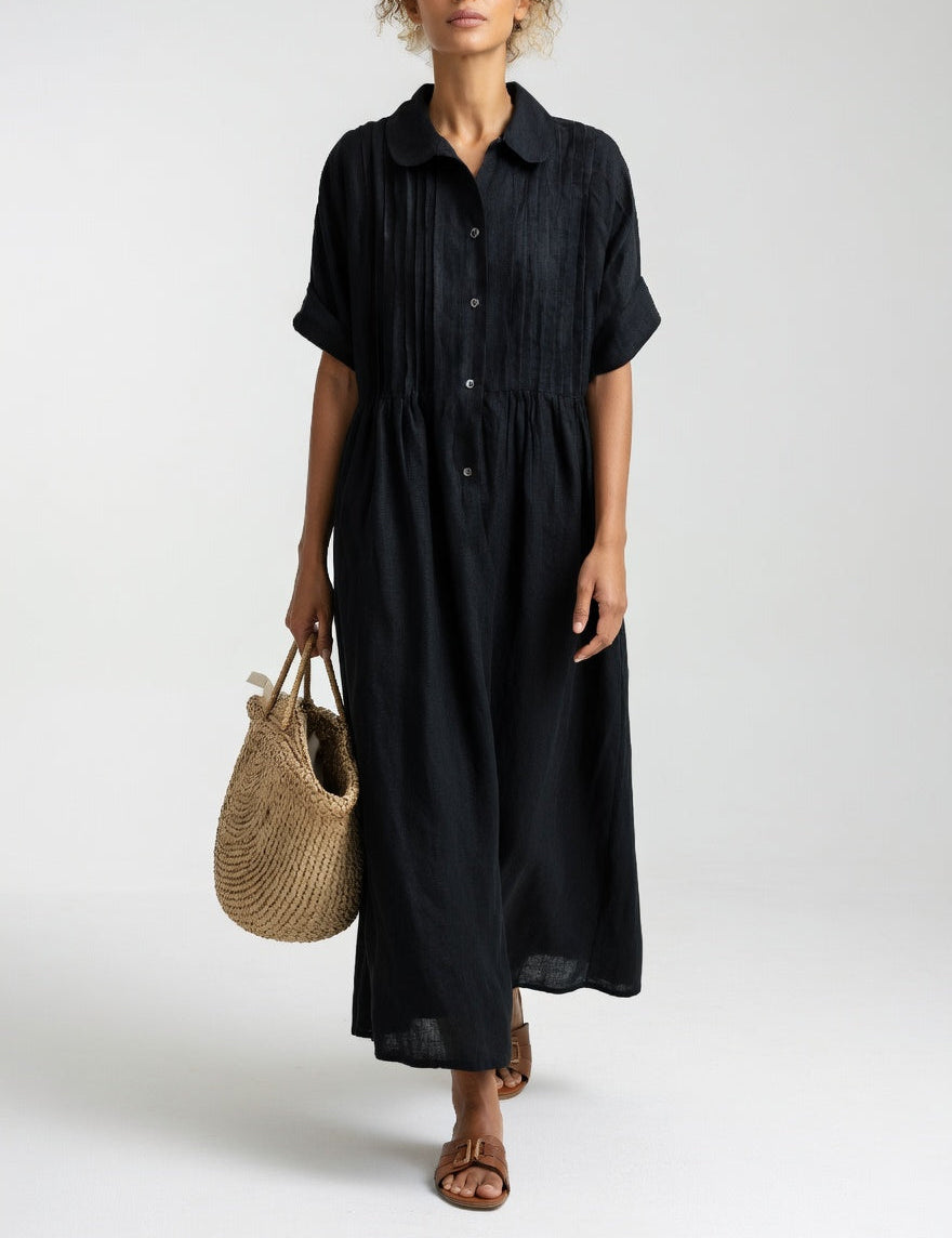 Lysandra™ — Vestido chemise fluido de verão