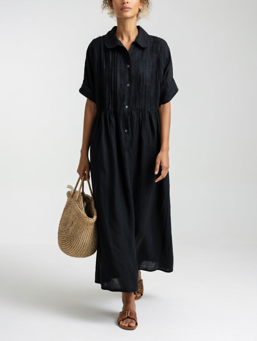 Lysandra™ — Vestido chemise fluido de verão