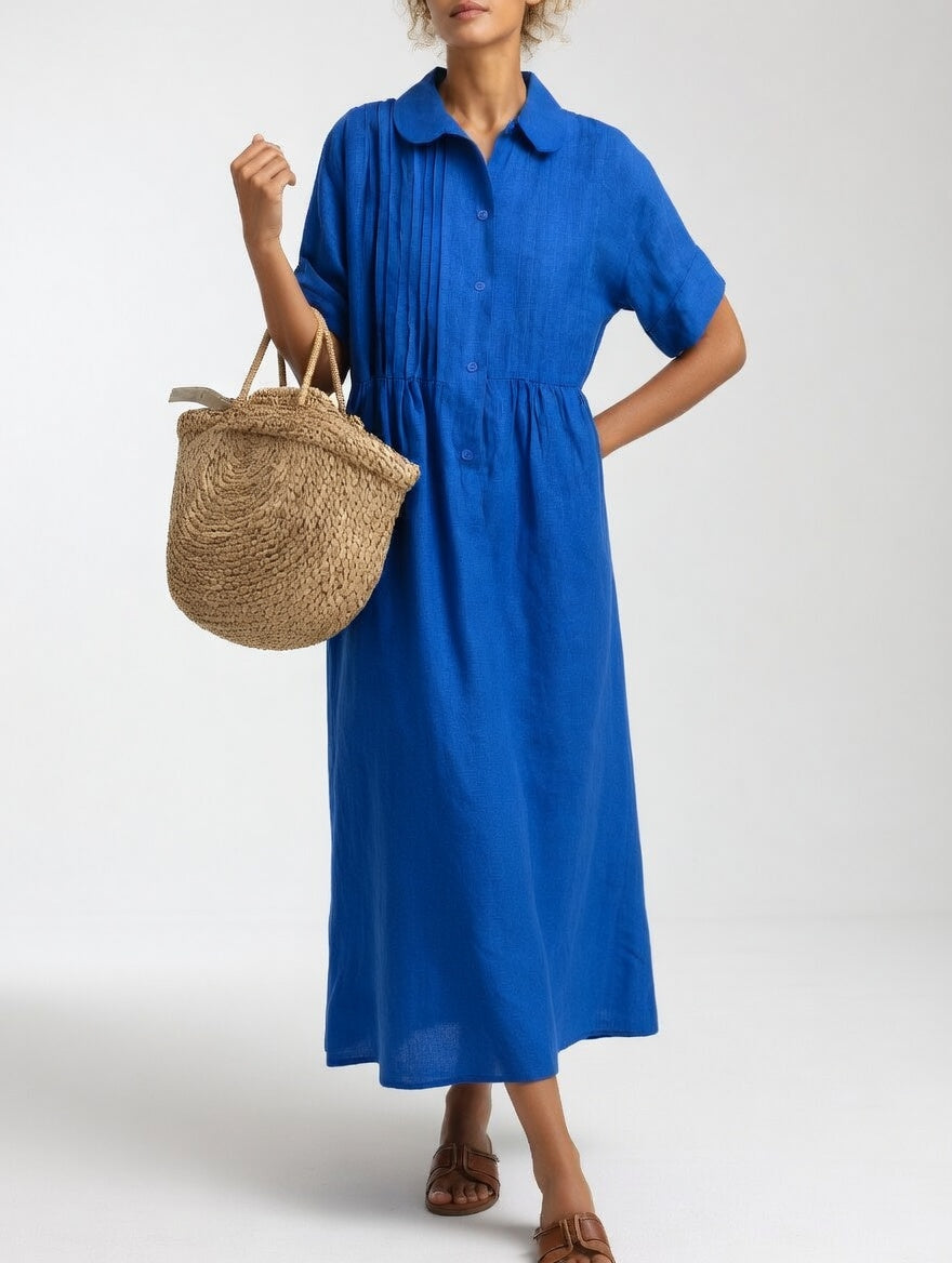 Lysandra™ — Vestido chemise fluido de verão