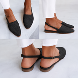 Simone | Mocassins Trançados com Fecho Atrás