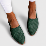 Simone | Mocassins Trançados com Fecho Atrás