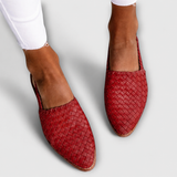 Simone | Mocassins Trançados com Fecho Atrás