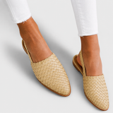 Simone | Mocassins Trançados com Fecho Atrás