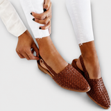 Simone | Mocassins Trançados com Fecho Atrás