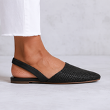 Simone | Mocassins Trançados com Fecho Atrás