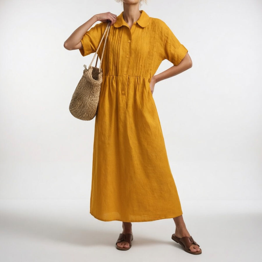 Lysandra™ — Vestido chemise fluido de verão