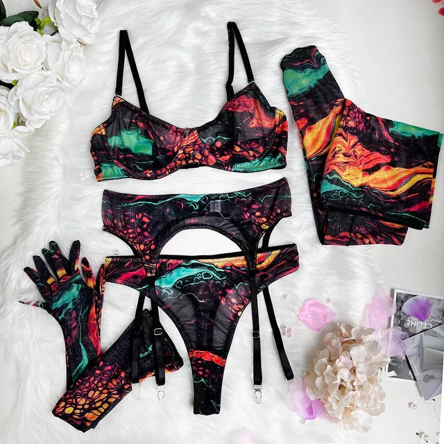 Valérie – Conjunto Lingerie Estampado