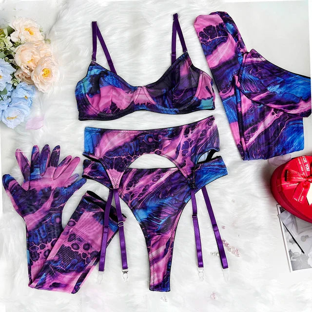 Valérie – Conjunto Lingerie Estampado