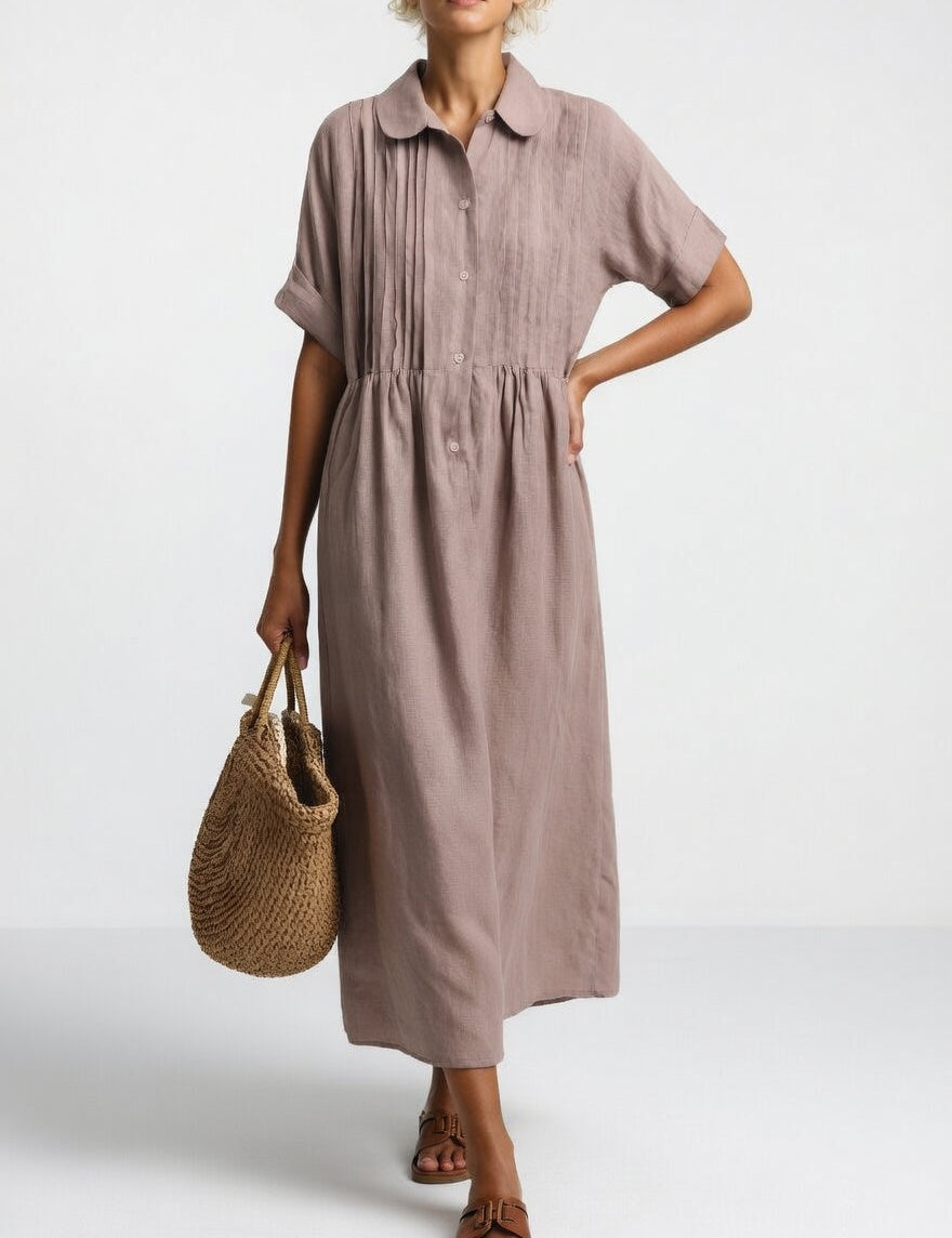Lysandra™ — Vestido chemise fluido de verão