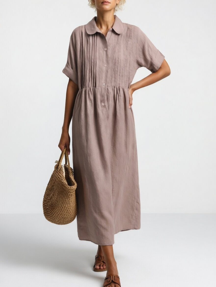 Lysandra™ — Vestido chemise fluido de verão