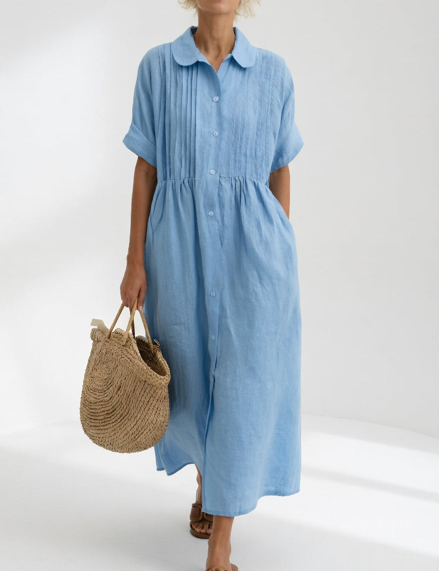 Lysandra™ — Vestido chemise fluido de verão
