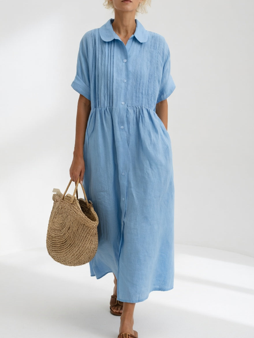 Lysandra™ — Vestido chemise fluido de verão