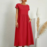 Inês — Vestido midi fluido de elegância intemporal