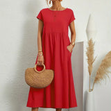 Inês — Vestido midi fluido de elegância intemporal
