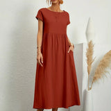 Inês — Vestido midi fluido de elegância intemporal