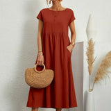 Inês — Vestido midi fluido de elegância intemporal