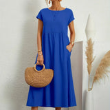 Inês — Vestido midi fluido de elegância intemporal